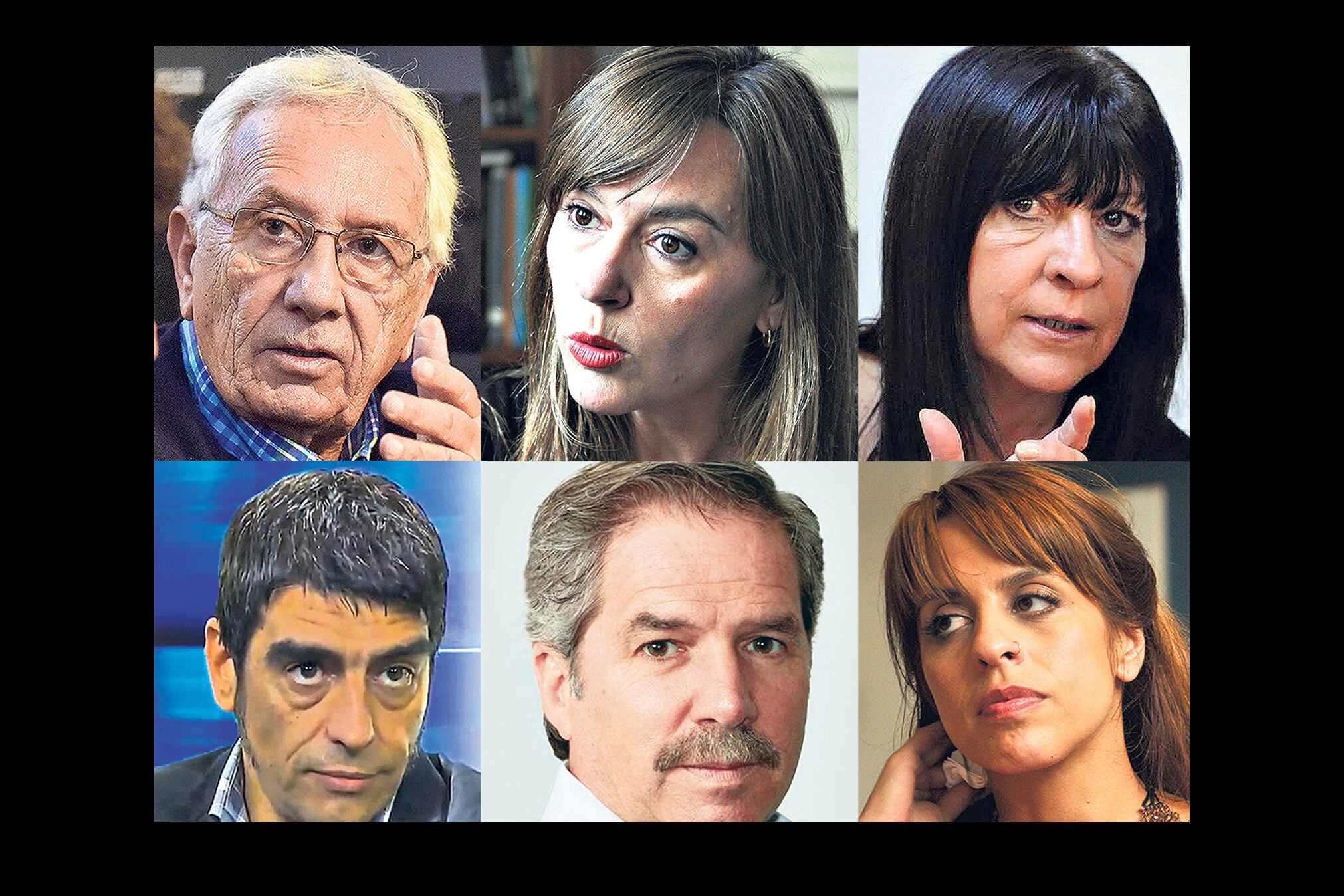 Recalde, Di Tullio, Conti y Tailhade (FpV); Solá (FR) y Donda (Libres del Sur), todos contra el decreto de Macri.