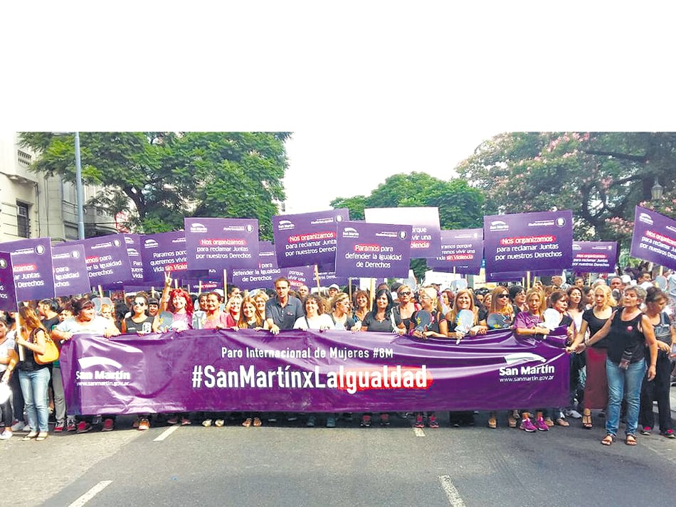 El intendente de San Martín, Gabriel Katopodis, encabezó una columna.