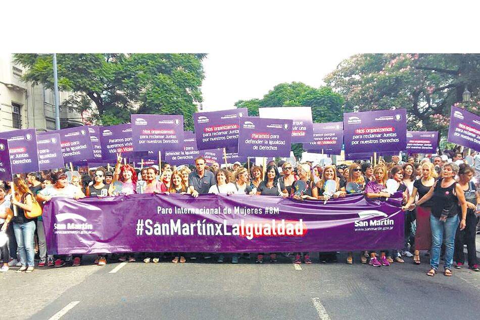 El intendente de San Martín, Gabriel Katopodis, encabezó una columna.