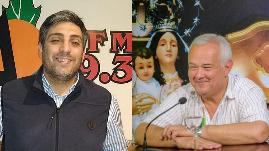 Mario Mimessi y "Chanchín" Leavy, el que entra y el que sale