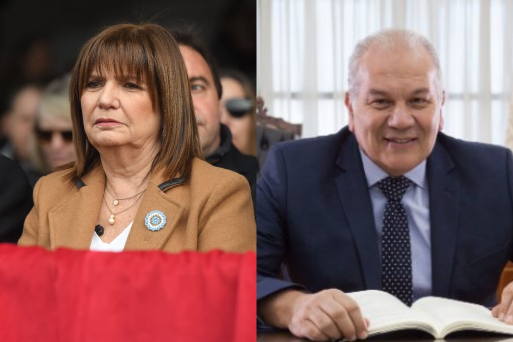 Patricia Bullrich y Daniel Martínez, en el ojo de la tormenta.