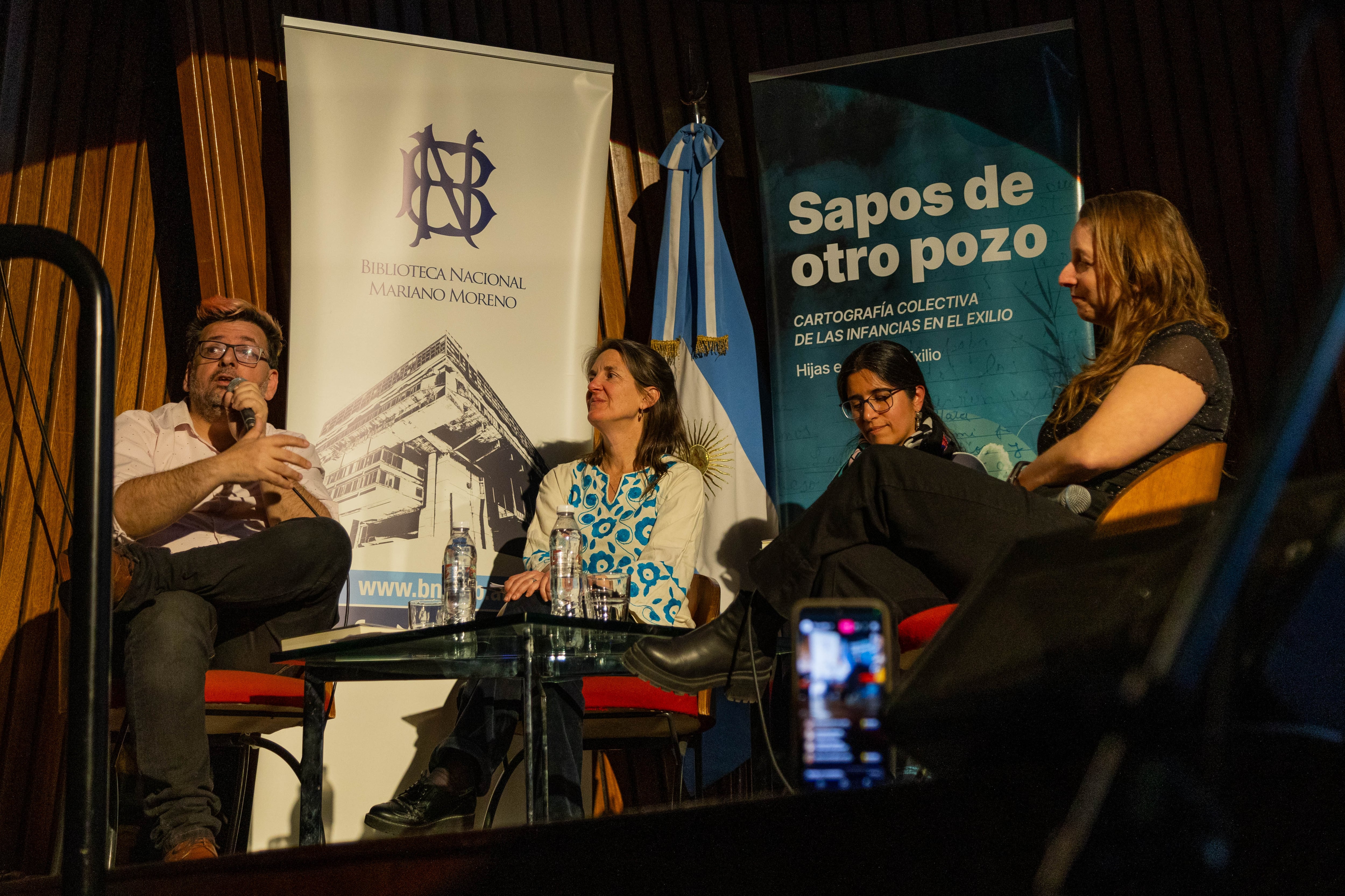 La presentación del libro fue en la Biblioteca Nacional.
