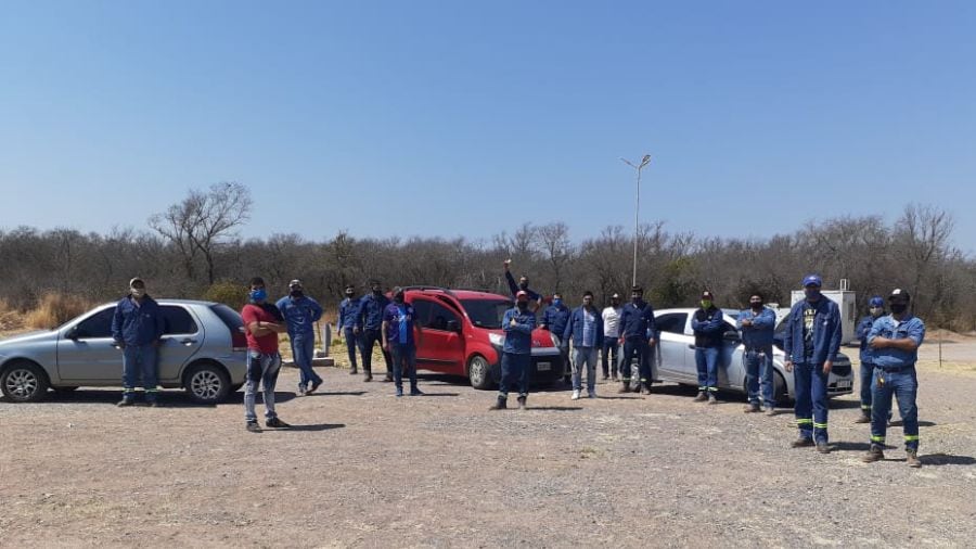 Trabajadores en el corte 
