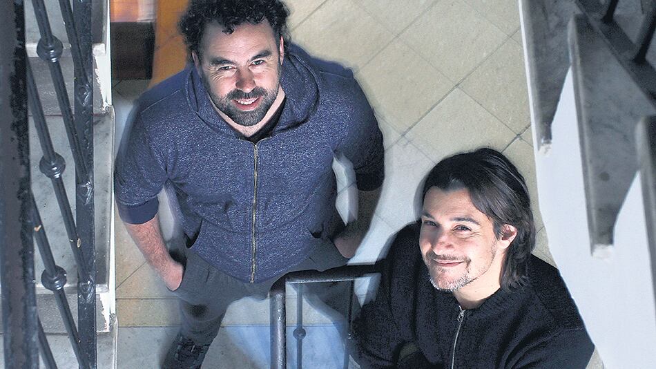 El director Cristian Palacios y el actor Juan Manuel Caputo.