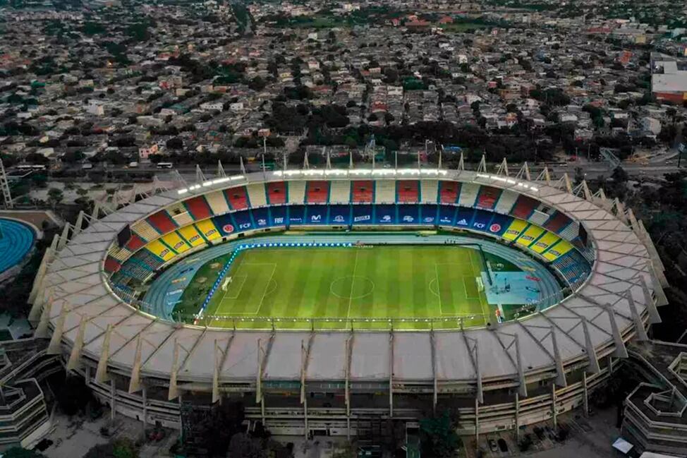 El estadio Metropolitano de Barranquilla.