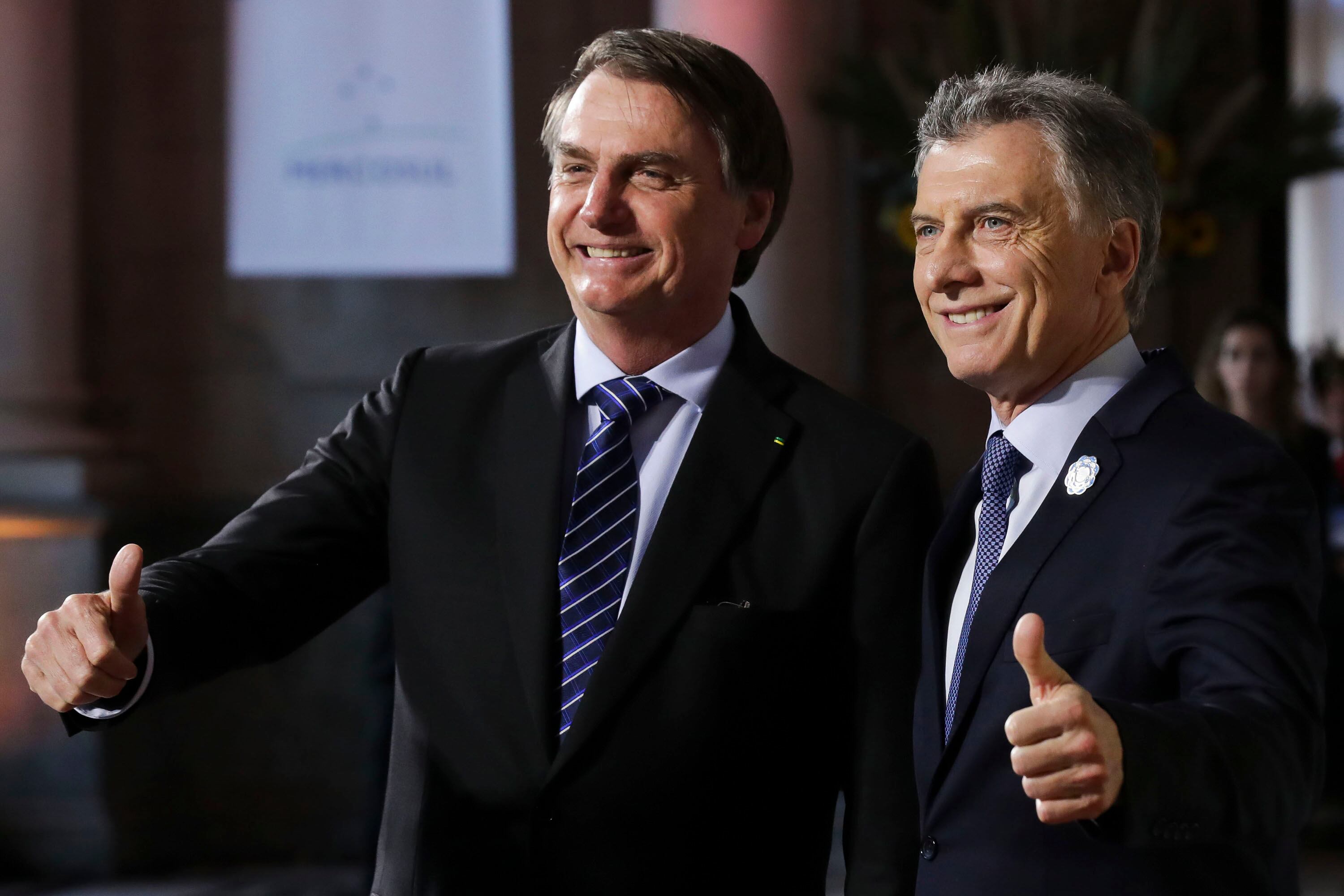 Jair Bolsonaro y Mauricio Macri, más que amigos.