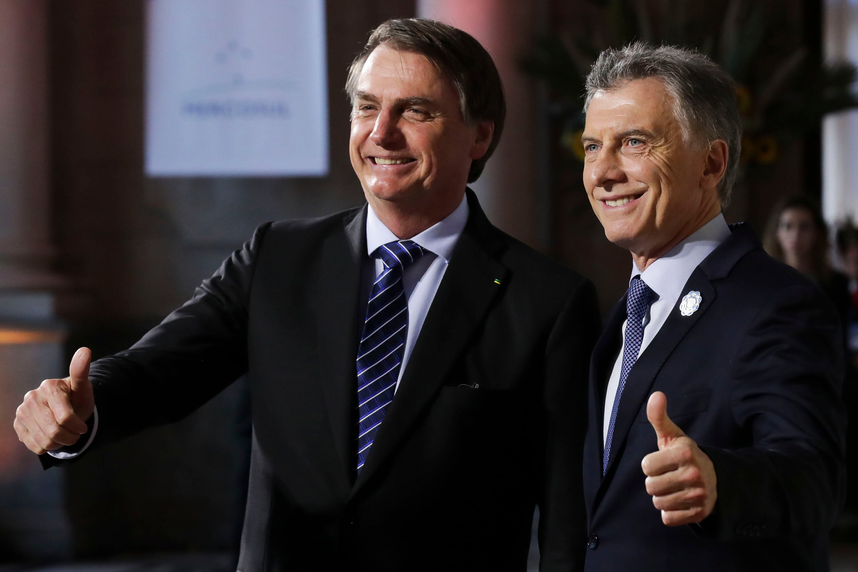 Jair Bolsonaro y Mauricio Macri, más que amigos.