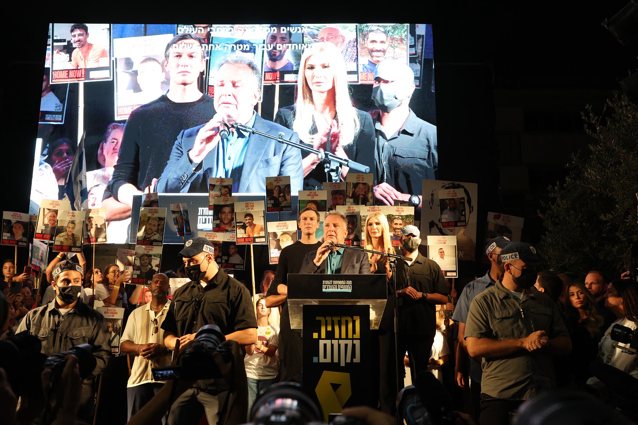 Habla Witkoff en la Plaza de los rehenes en Tel Aviv.