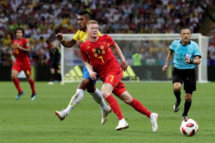 De Bruyne, una de las figuras belgas y autor del segundo gol.