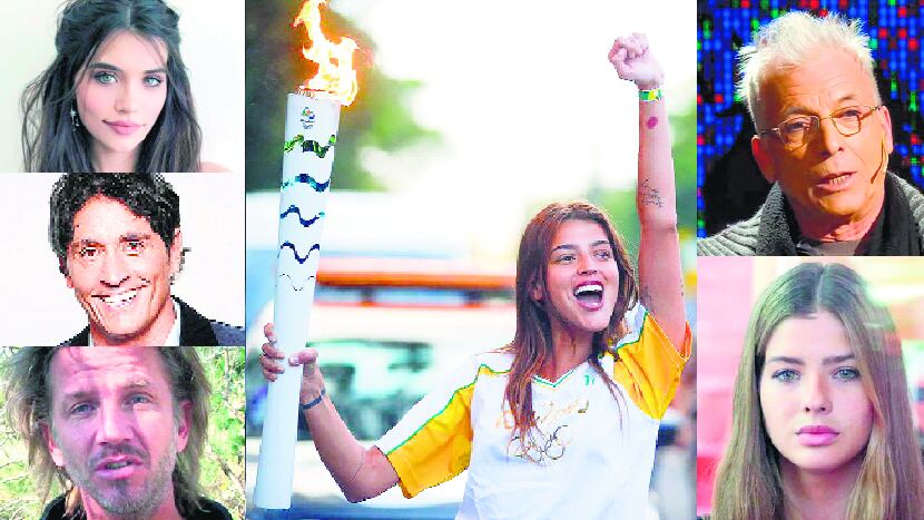 Eva de Dominici, Sebastián Estevanez, Facundo Arana, Calu Rivero, Gerardo Romano y Eugenia “China” Suárez.