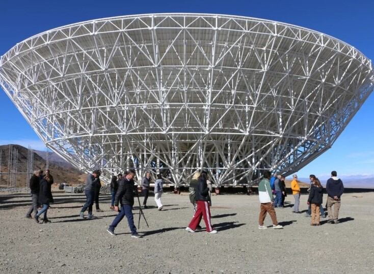 El radiotelescopio Chino-Argentino (CART), en Barreal, provincia de San Juan.