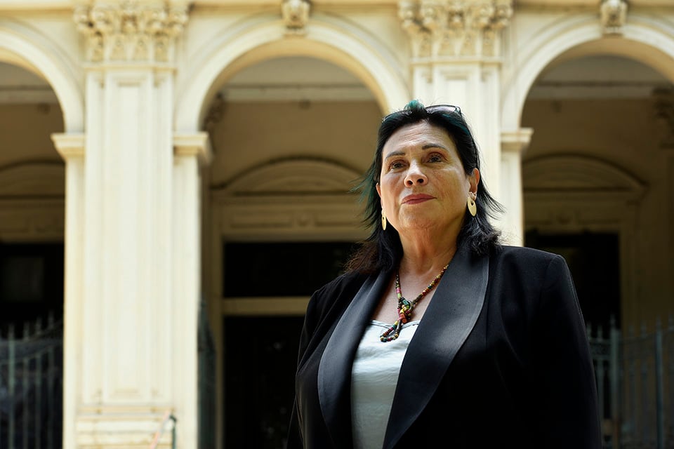 La testigo Adriana Arce