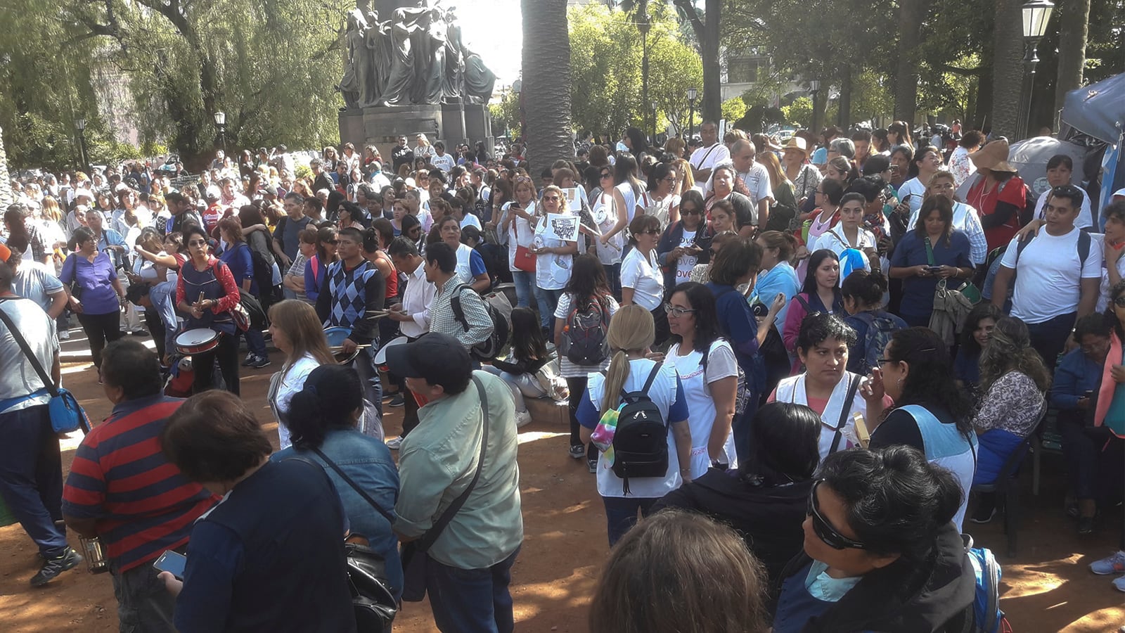 Movilización docente en marzo de 2019