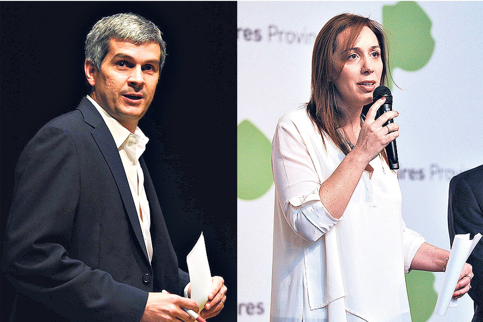 El jefe de Gabinete, Marcos Peña, y la gobernadora María Eugenia Vidal reclamaron avanzar con la reforma electoral.
