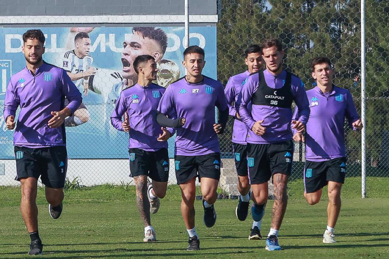 El plantel de Racing se entrenó pensando en Flamengo