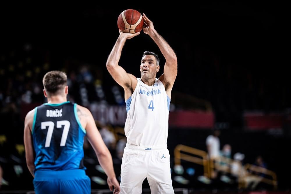 Luis Scola, el Gran Capitán argentino, frente a Doncic, la gran figura del partido