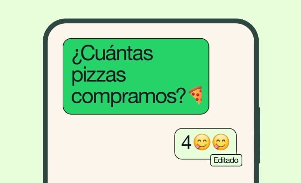Whatsapp permite editar los mensajes eviados. (Foto: captura de pantalla de WhatsApp)