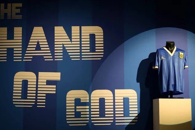 La camiseta de Diego que se subastó en Inglaterra