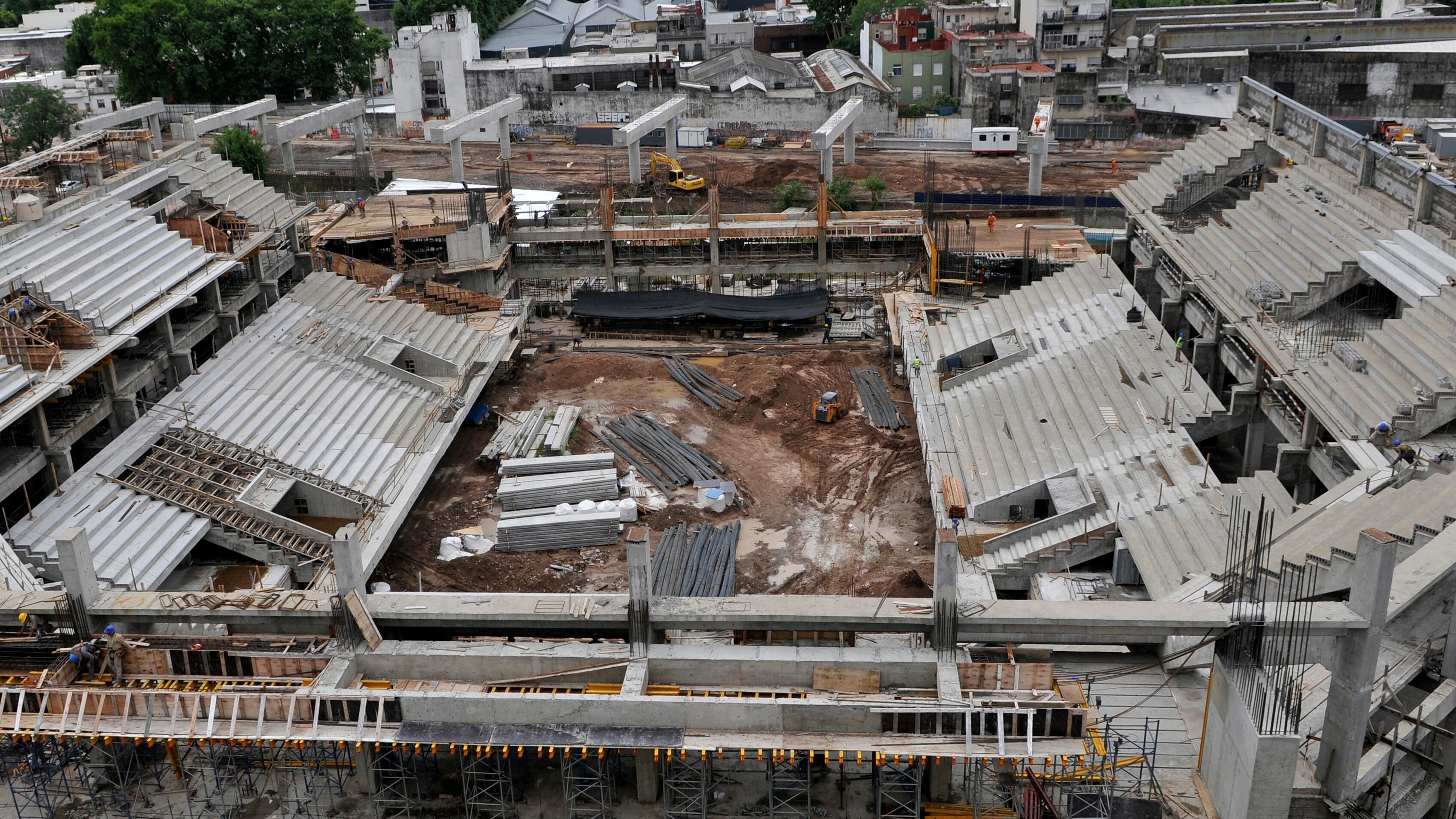 La obra del estadio Buenos Aires Arena.