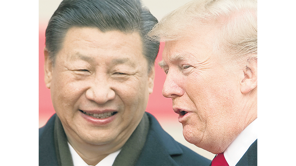 Los presidentes de China, Xi Jinping, y de Estados Unidos, Donald Trump.