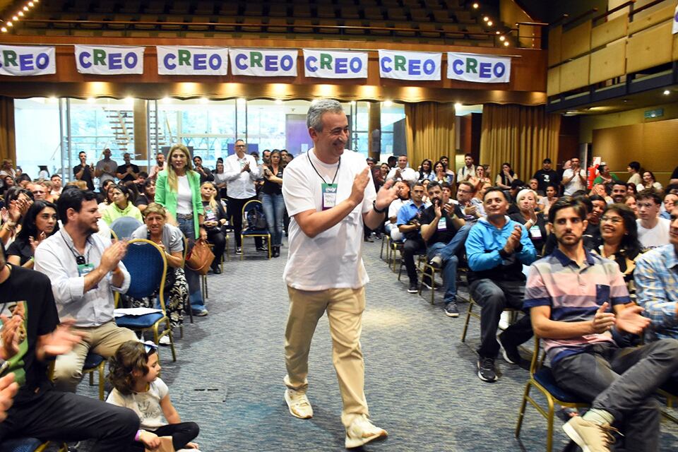 Javkin en el congreso de su partido.