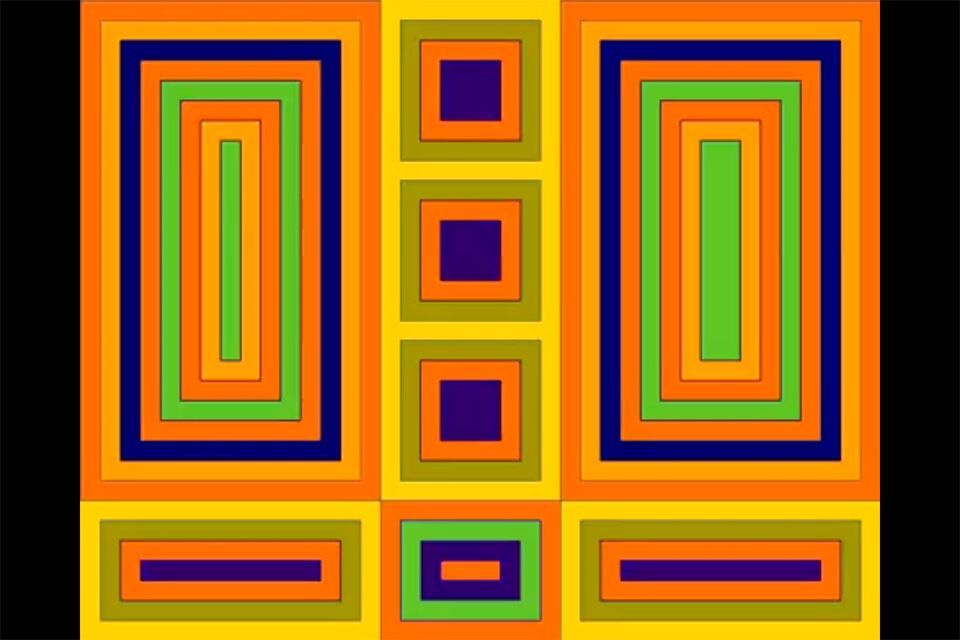 Una de las 54 animaciones que componen "Versos eléctricos" de Homs.   