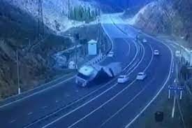 El momento del accidente.
