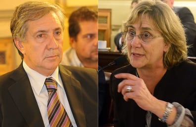 El senador peronista Raúl Gramajo y la diputada socialista Inés Bertero, los que firmaron.