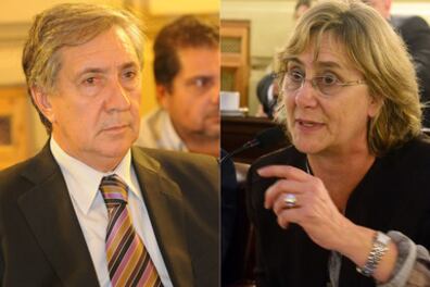 El senador peronista Raúl Gramajo y la diputada socialista Inés Bertero, los que firmaron.