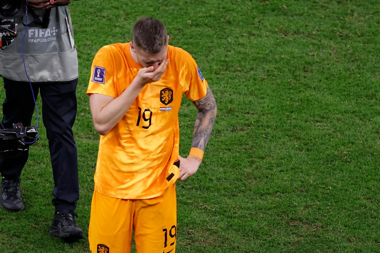 Weghorst, después de la eliminación.