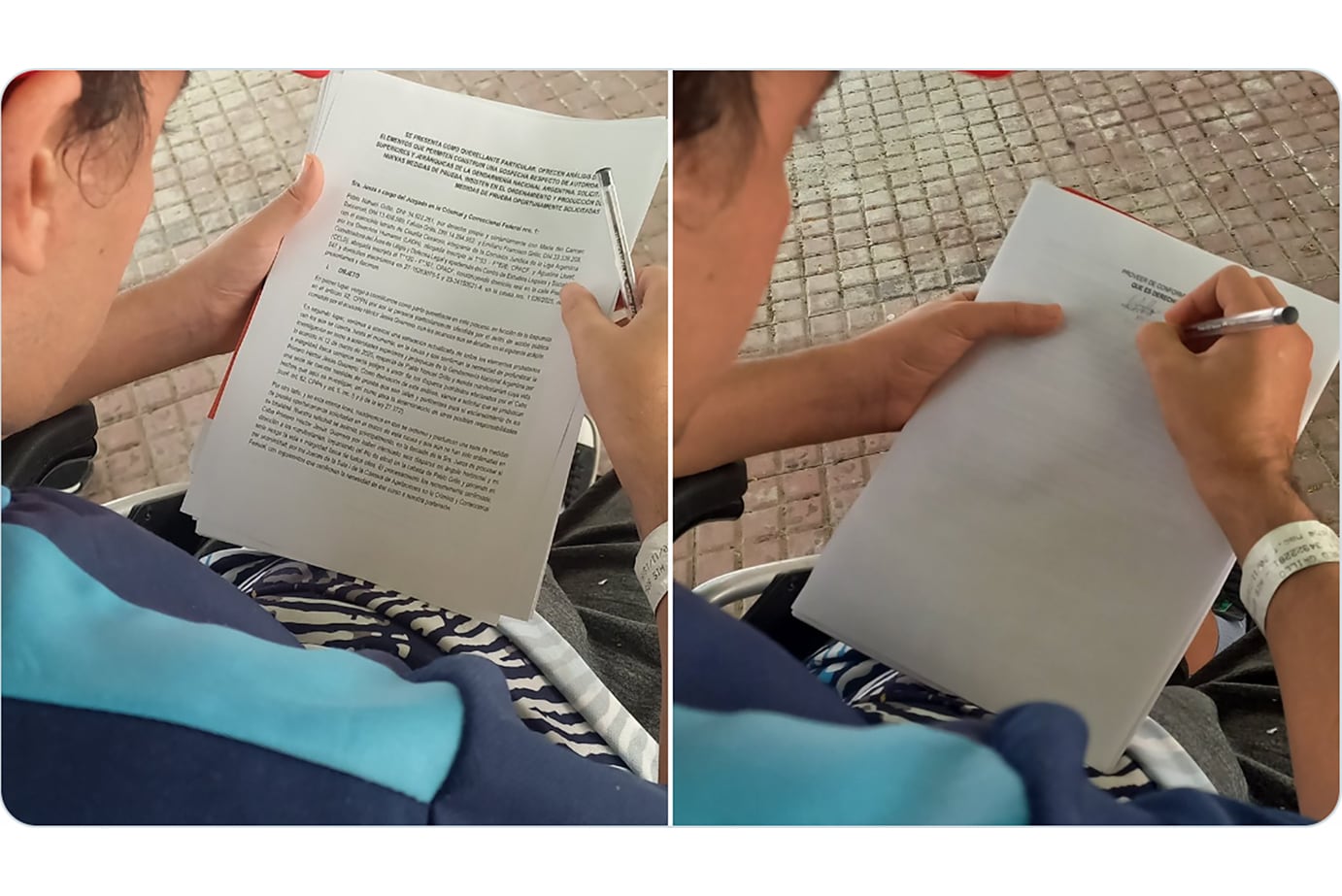 A partir de hoy Pablo Grillo se suma a su papá, su mamá y su hermano como querellante en la causa en la que se imvestiga a los responsables de ponerlo al borde de la muerte-  09 02 2026