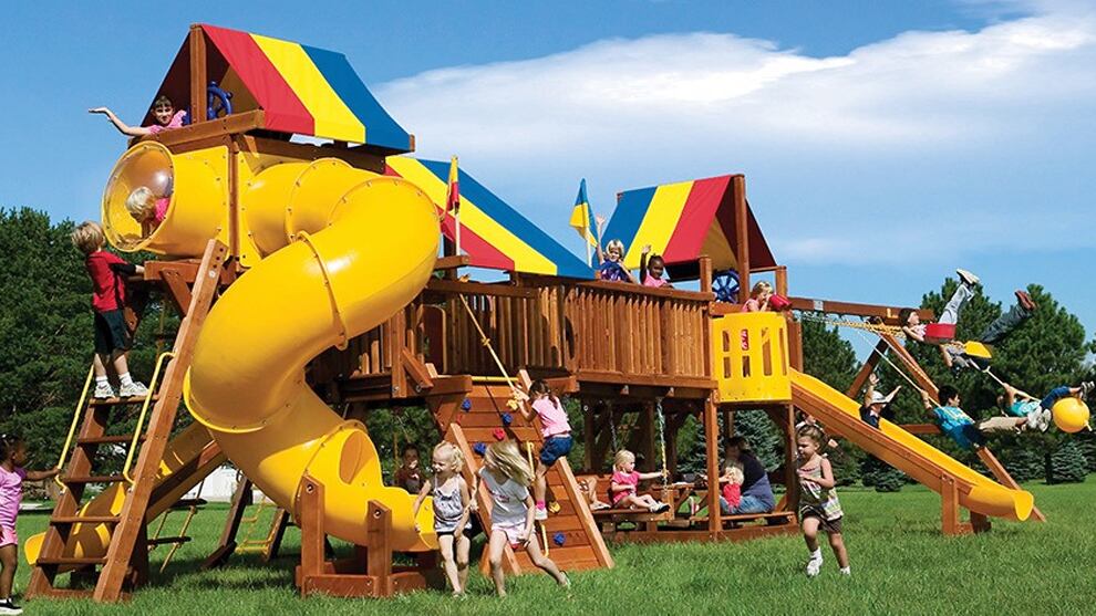 Un modelo similar al parque de juegos que instaló el arquero de la Selección.