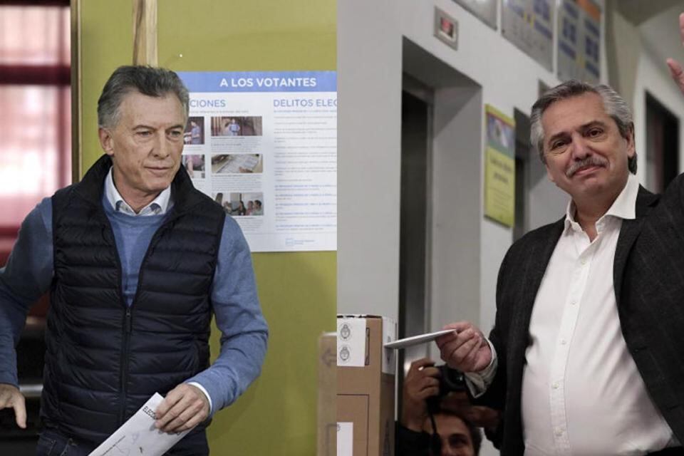 Macri, al votar en las PASO del 11 de agosto.