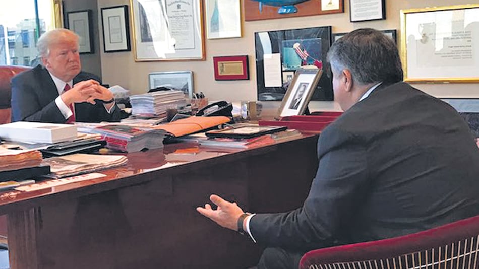 Trump se reunió en marzo con el presidente de la poderosa central AFL-CIO, Richard Trumka.