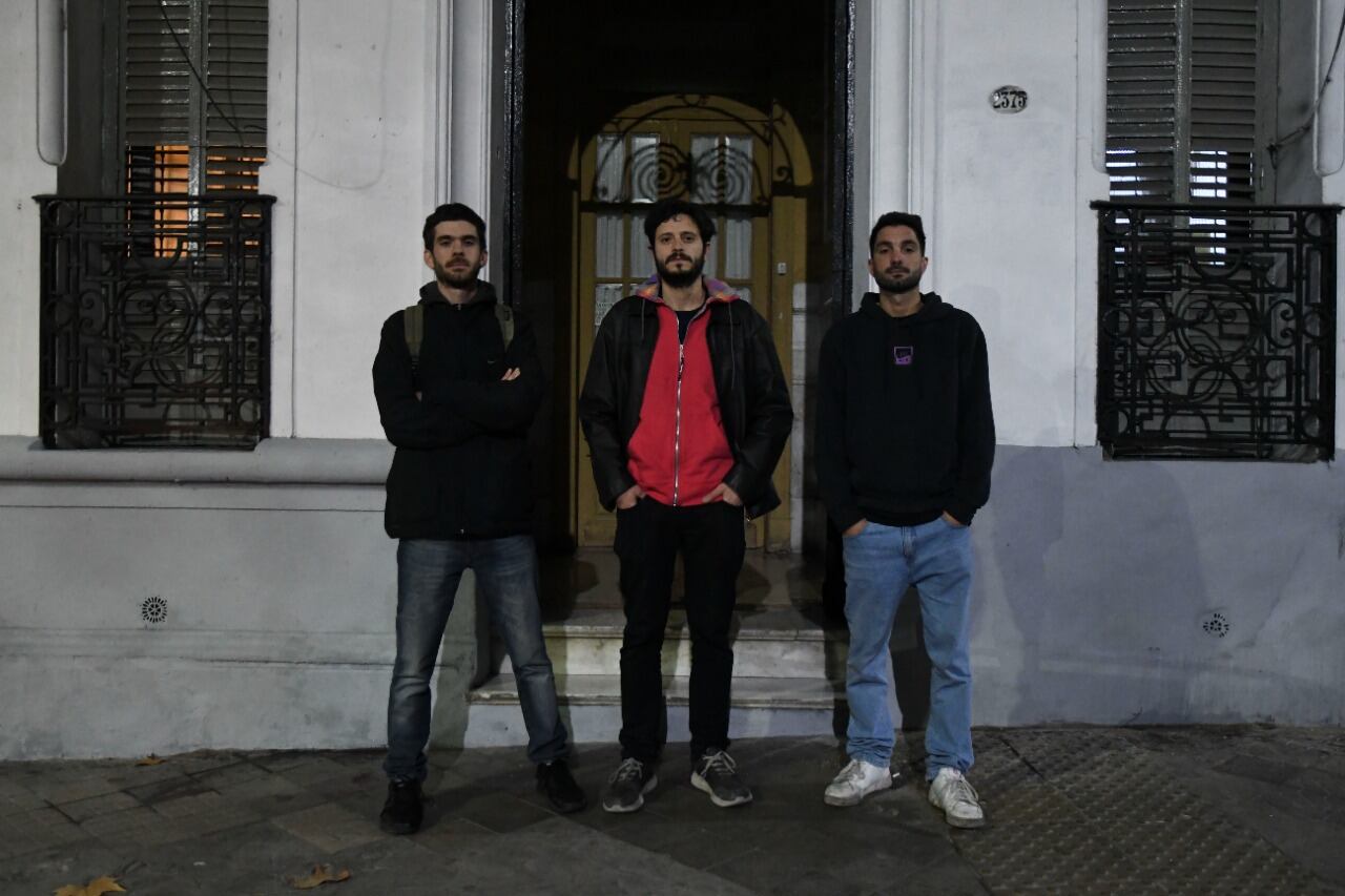 Francisco Segovia, Gonzalo Elizondo y Pablo Vio, iniciadores de la denuncia.