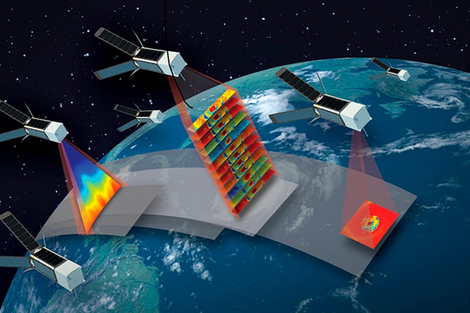 Representación artística de la misión TROPICS.  