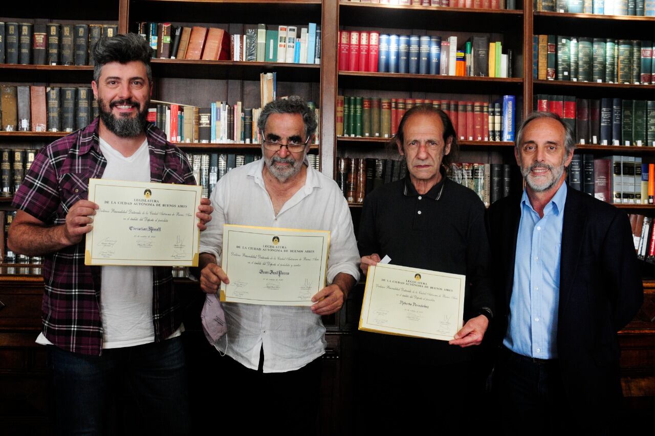 Christian Rémoli, Juan José Panno, Roberto Fernández y Claudio Morresi