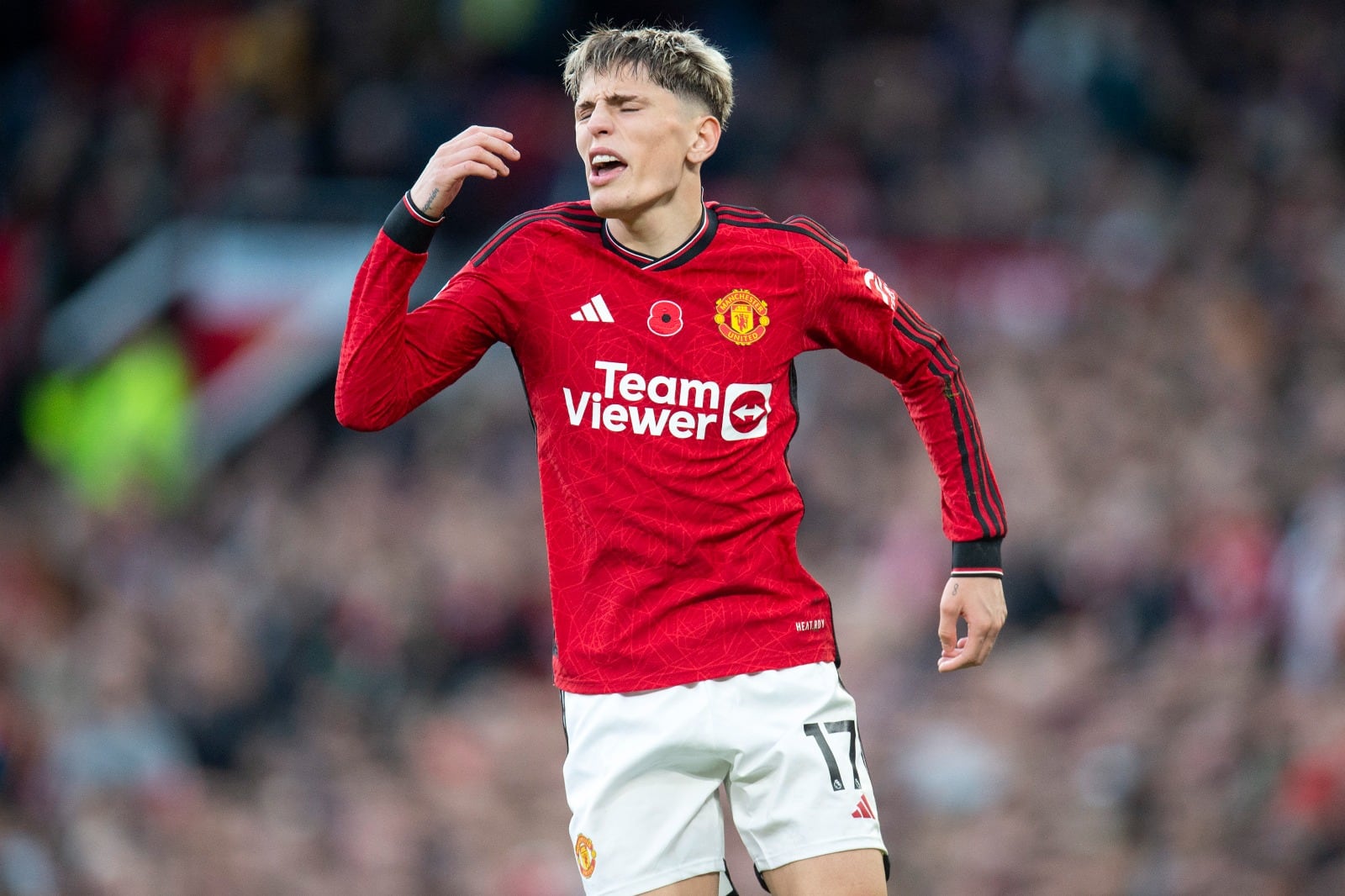 Garnacho fue titular en el éxito del United