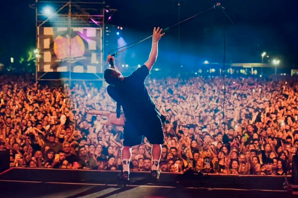 El recital de cumbia del 14 de diciembre pasado en el Parque Sarmiento.