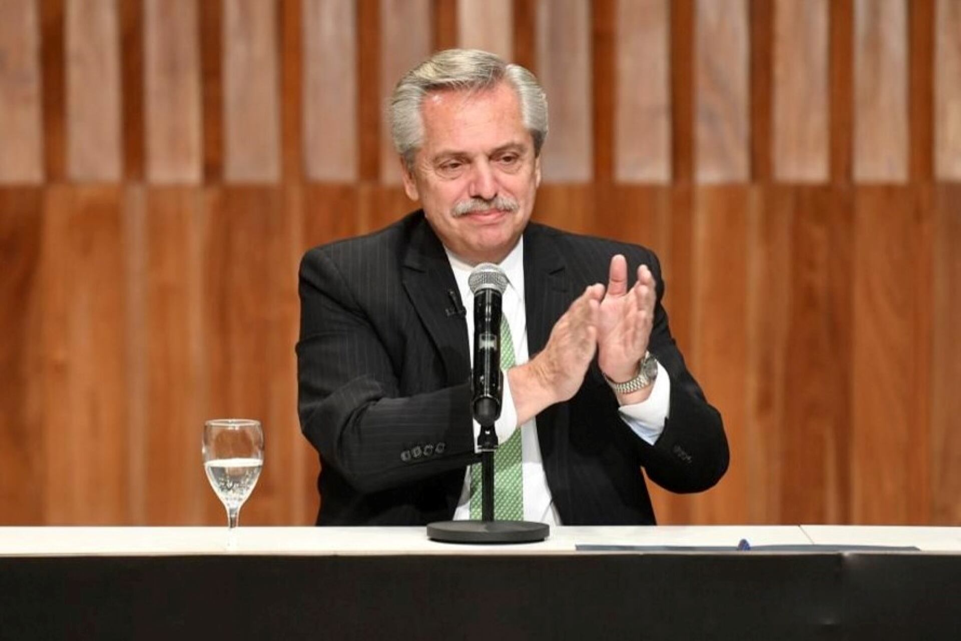 Alberto Fernández se encuentra de gira oficial por España, Alemania y Francia. (Foto: NA). 