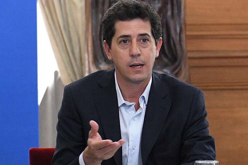 "Wado" de Pedro juró como ministro del Interior al asumir Alberto Fernández, en diciembre de 2019.