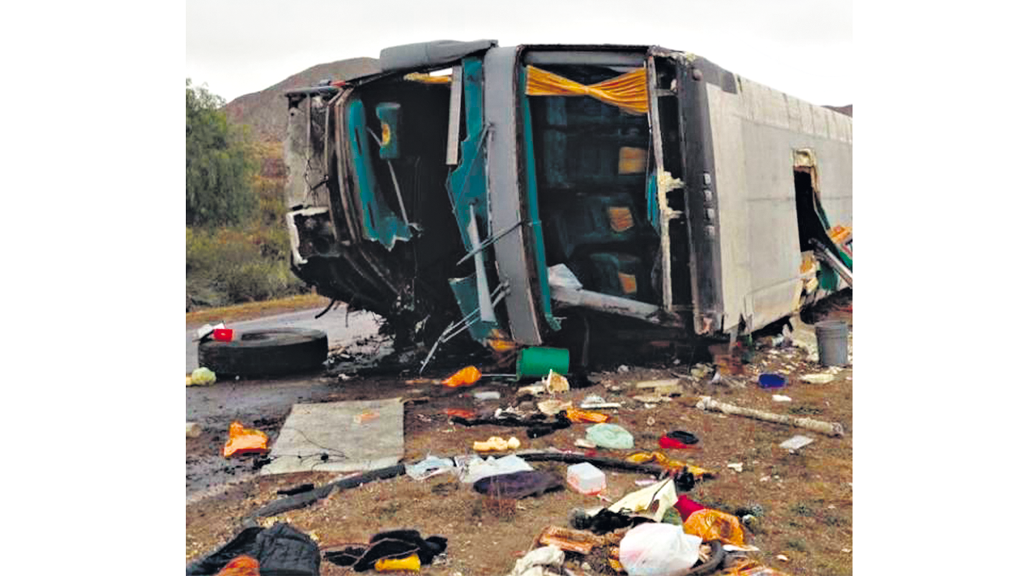 En el micro viajaba un grupo de danza de Grand Bourg.