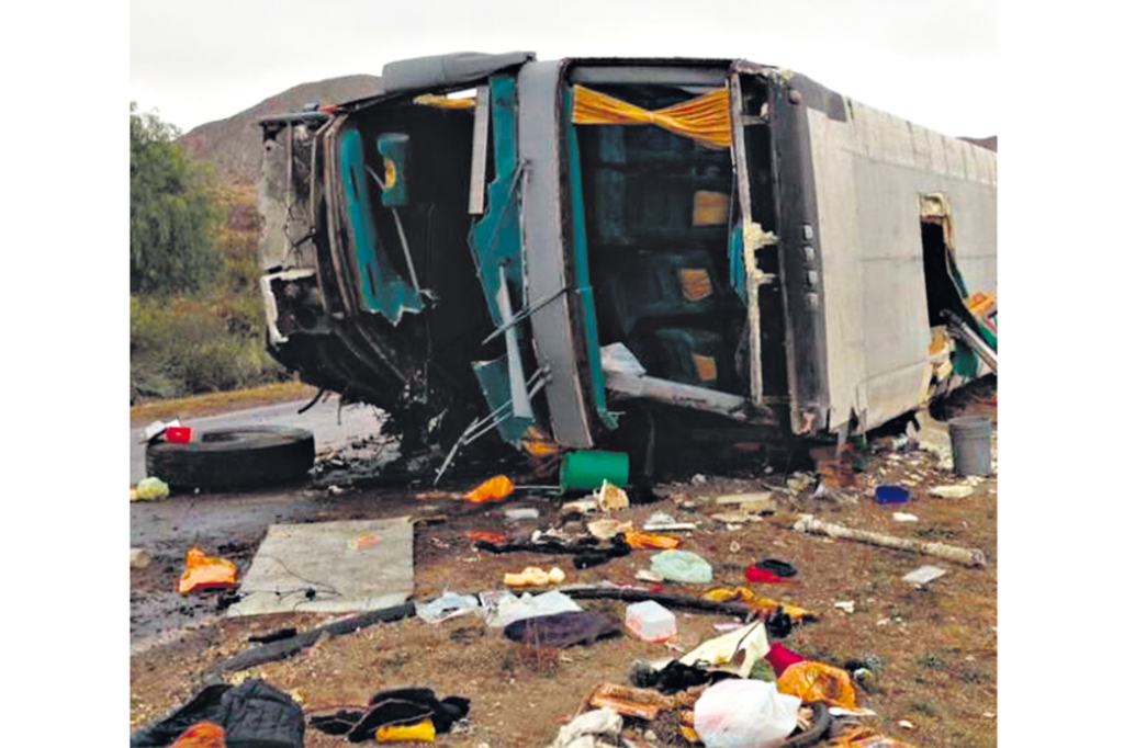 En el micro viajaba un grupo de danza de Grand Bourg.
