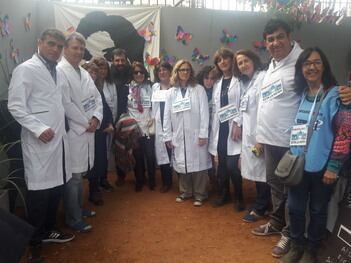 El escritor Marcelo Britos llevó la masiva adhesión.