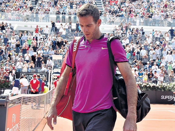 Tras la derrota, Del Potro dijo que evaluará en París si juega o no Roland Garros.
