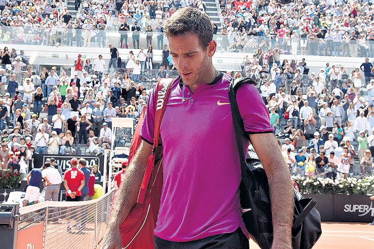 Tras la derrota, Del Potro dijo que evaluará en París si juega o no Roland Garros.