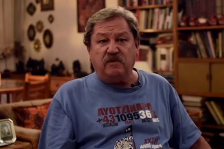 Taibo II en un pasaje del video en el que anunció que acepta la propuesta del nuevo presidente mexicano.