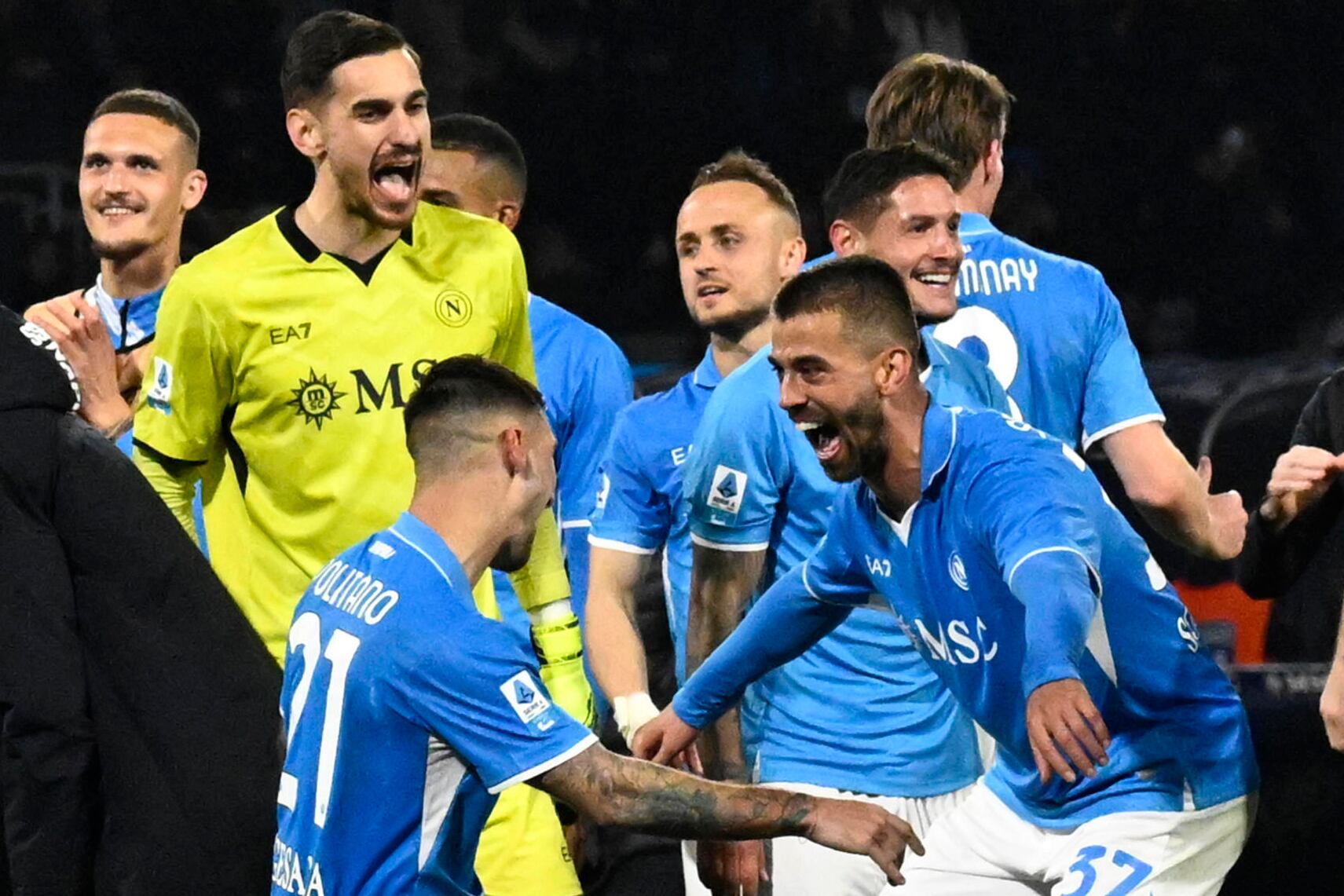 Fiesta napolitana en el Diego Armando Maradona