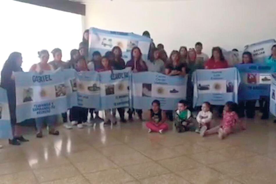 Imagen del video dado a conocer por los familiares.