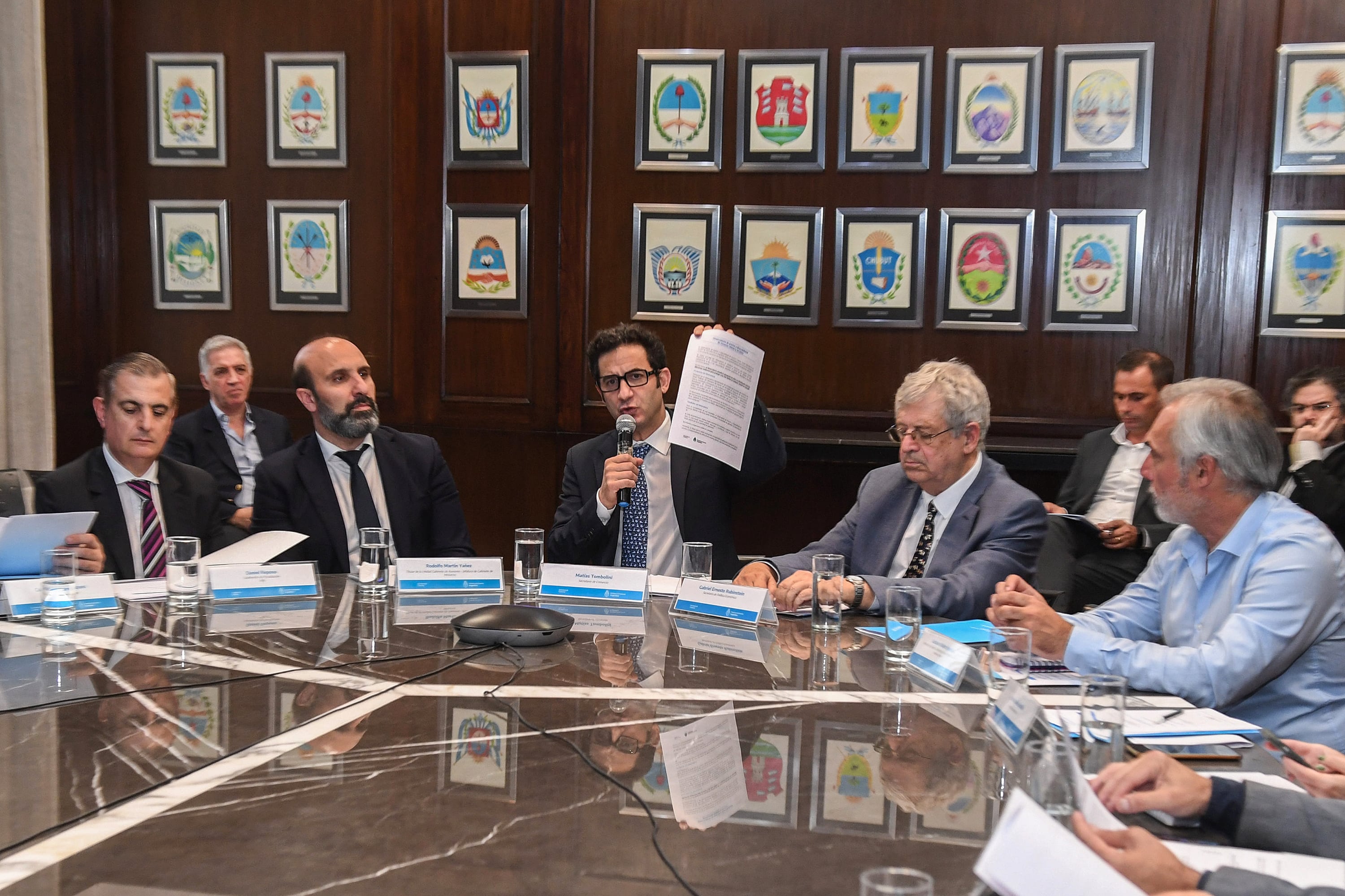 Matías Tombolini encabezó la reunión del Observatorio.